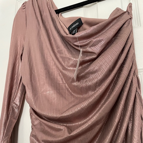 One Sleeve Mini Dress - Picture 3 of 5